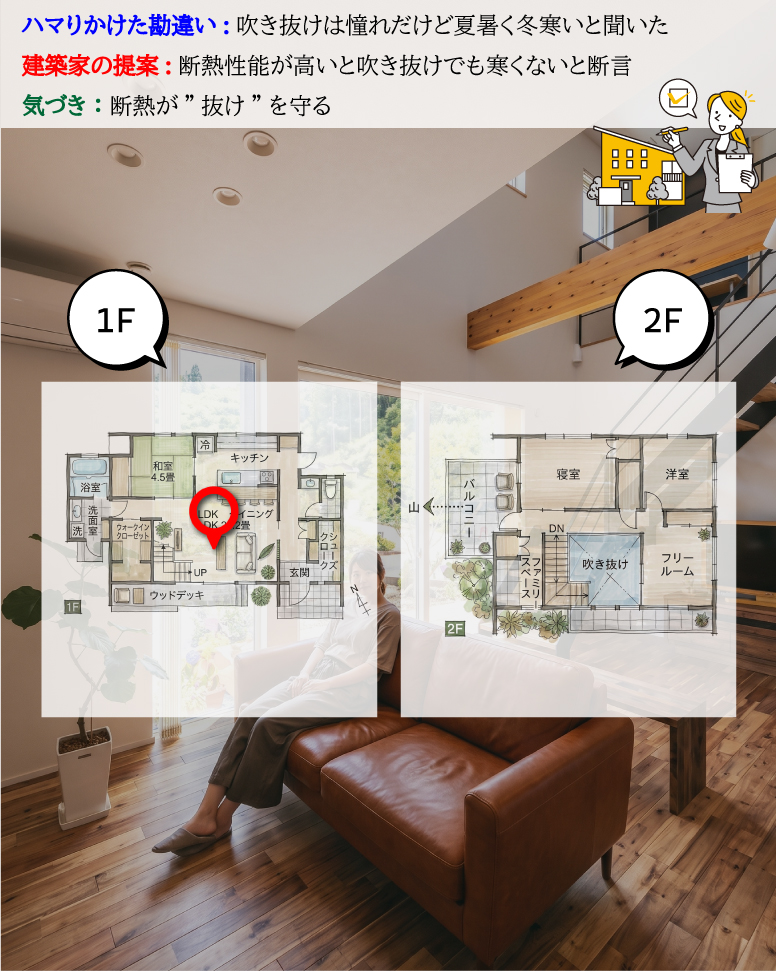 32坪の豊かさ繋がる吹き抜けの家