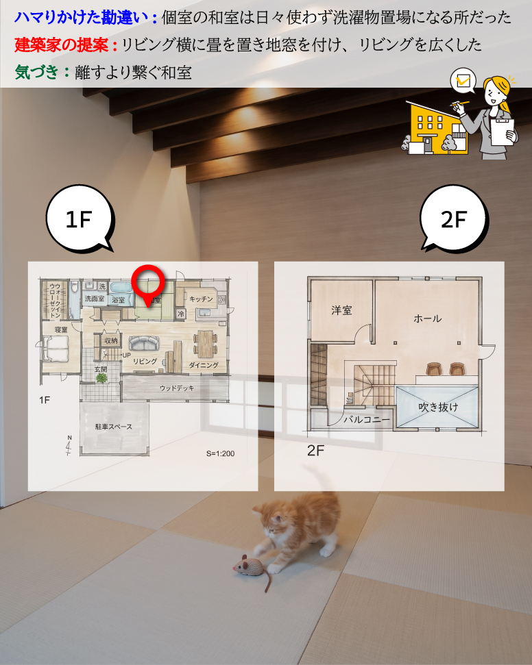 30坪とは思えない広がりを生む家