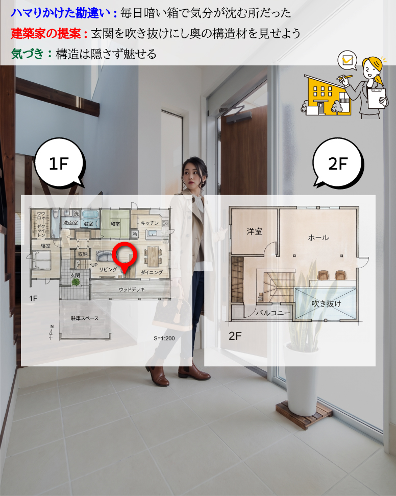 30坪とは思えない広がりを生む家