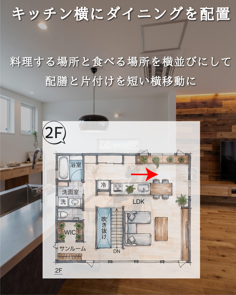 33坪で実現する1階余白と2階LDK