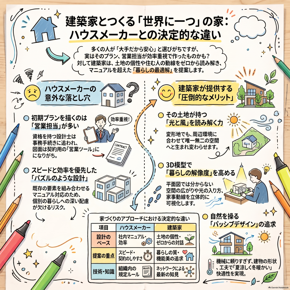 注文住宅の間取り、すぐに決めて大丈夫?建築家の提案も見てほしい理由