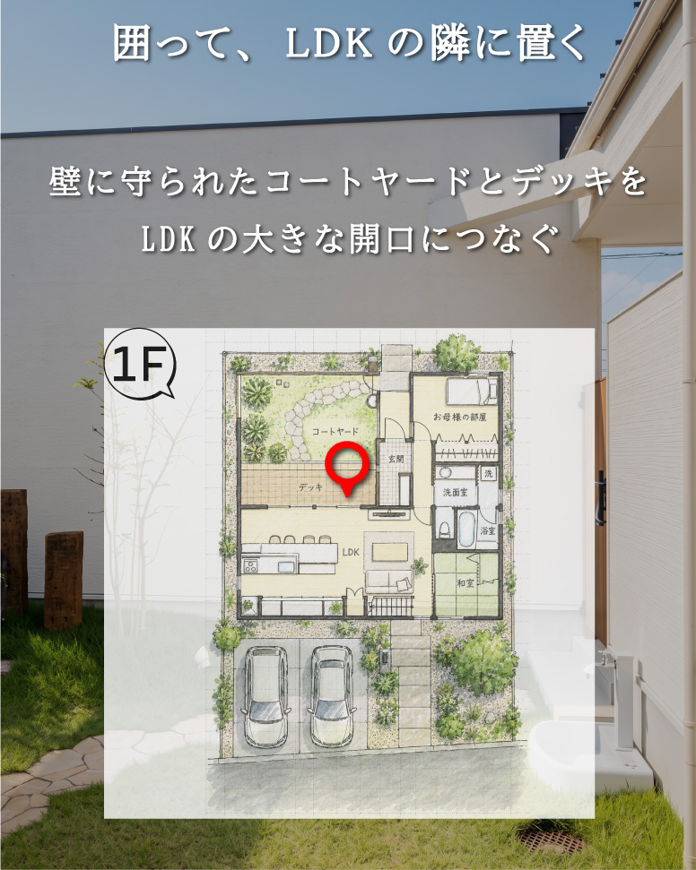 動線を整えた開放的な住まい