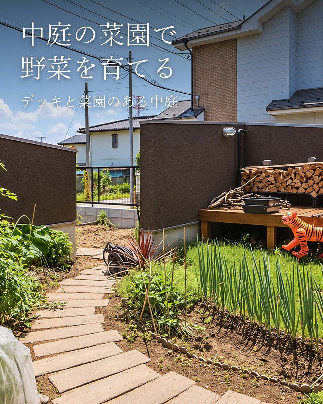土間と中庭でくつろぐ平屋